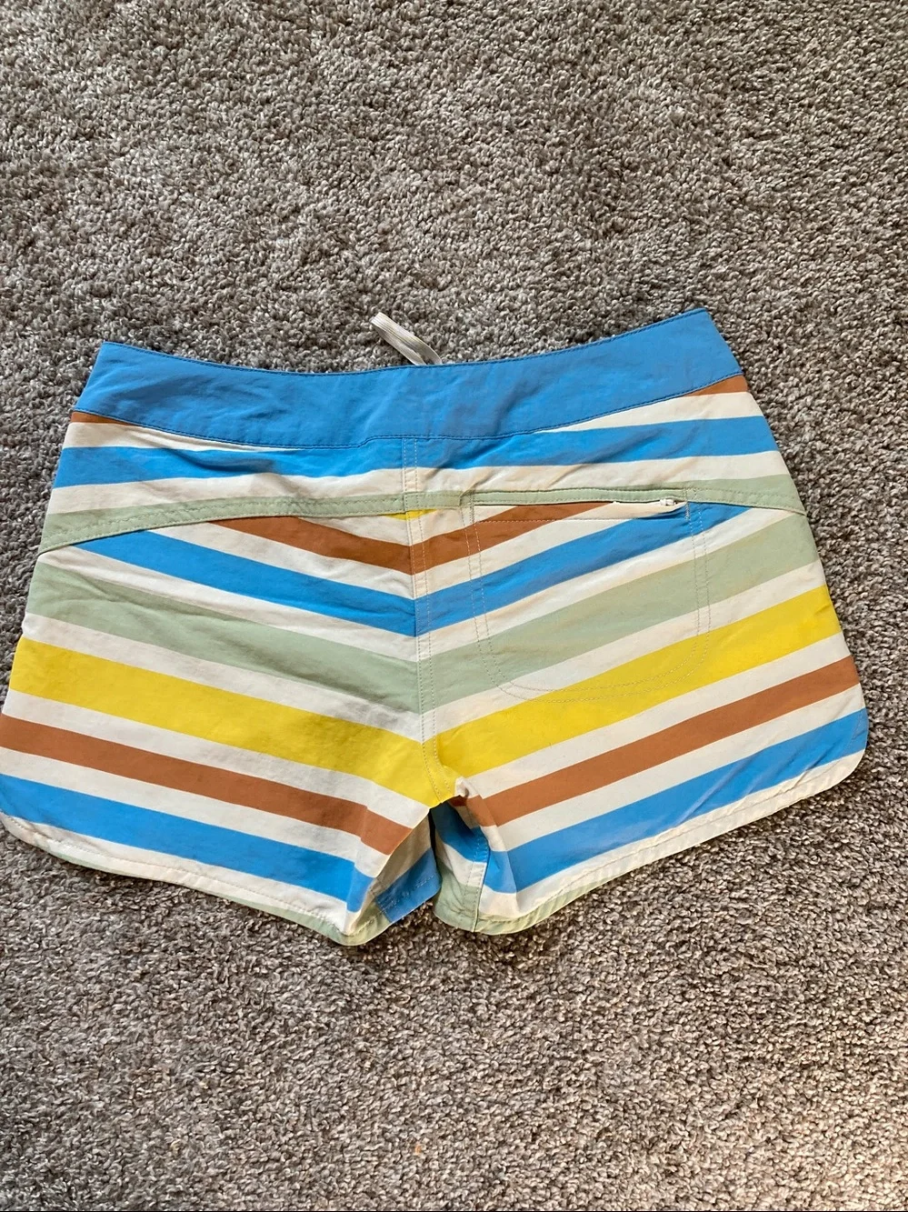 Patagonia Wavefarer Boardshorts Water Ribbons Stripe Print Quick Dry sz 2